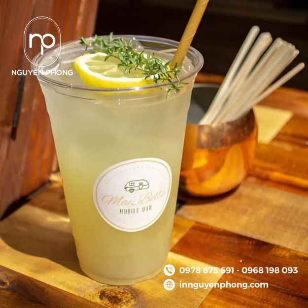 in tem dán trà chanh đẹp